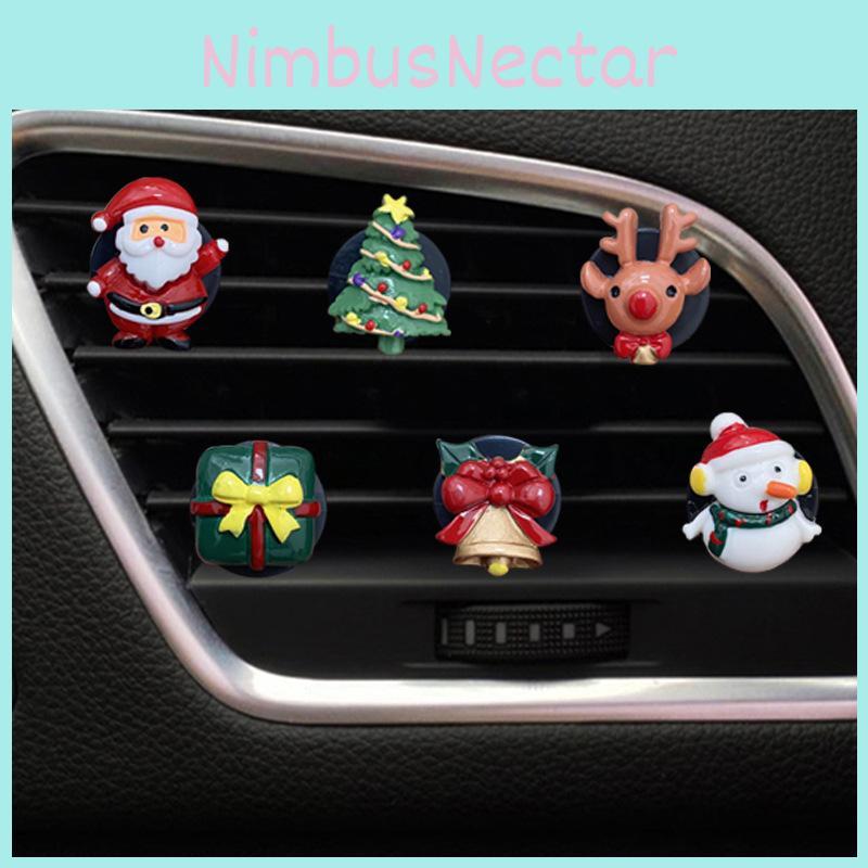 Cute Cartoon Car Air Vent Perfume Holder Christmas Decorative Accessories For Car Interior