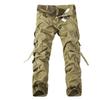 Herren Casual Multi-Pocket Washed Arbeitshose, Übergröße, Outdoor-Stil, Europäisches und Amerikanisches Design