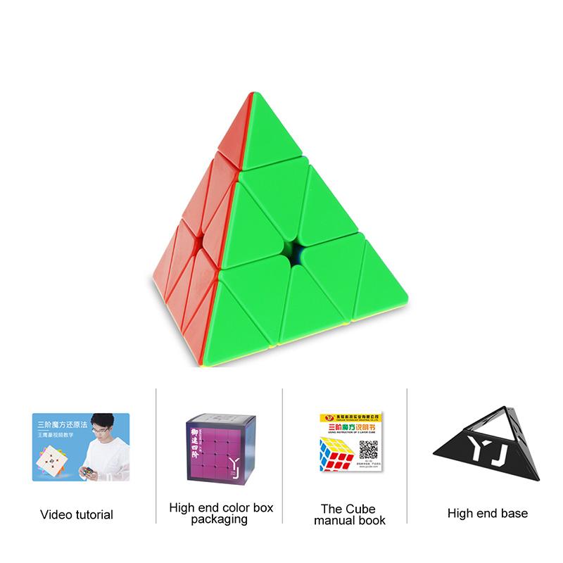 Non-Toxic Yongjun Yj Yulong V2M 3X3 Magnetic Magic Pyramid Speed Puzzle Magic Cueb Educational Toys 3X3 Pyramid