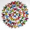 4X 3D Colorful Changing Butterfly Night Light Changing Lamp with Sticker for Home Wedding Party Wall Ambient Lighting Decorative
