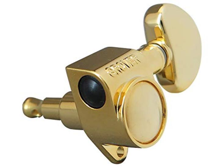 

[Официально импортировано] Колковая механика GROVER 102G большая, 3 шт.:3-слойный, для 4-6 струн, Золотой, Одиночный блок