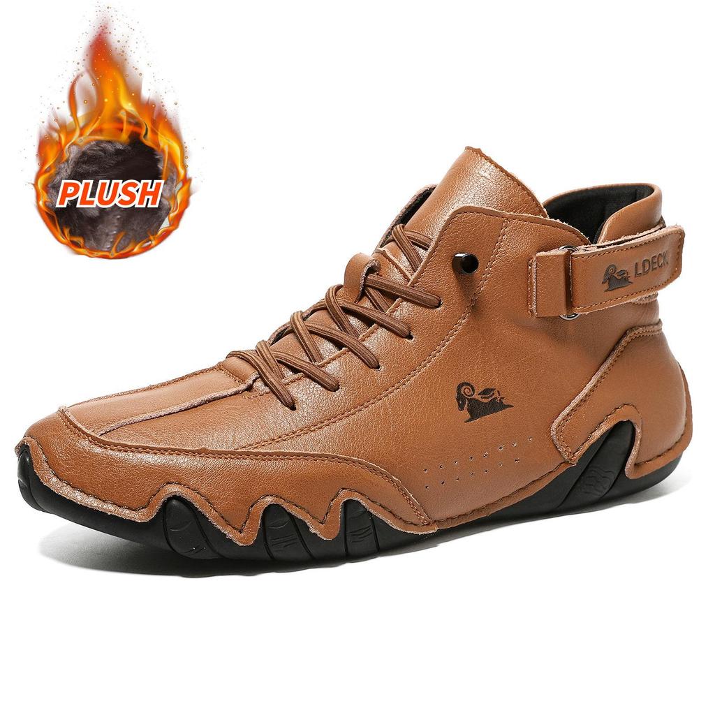 Octopus Men's Plus Size High-Top Martin Boots - Spring/Summer Casual Ankle Boots