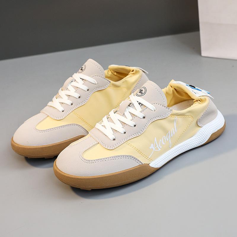 

[Customized] XQC028 new board shoes women s season mesh breathable height increase casual fashion shoes student color matching versatile 35