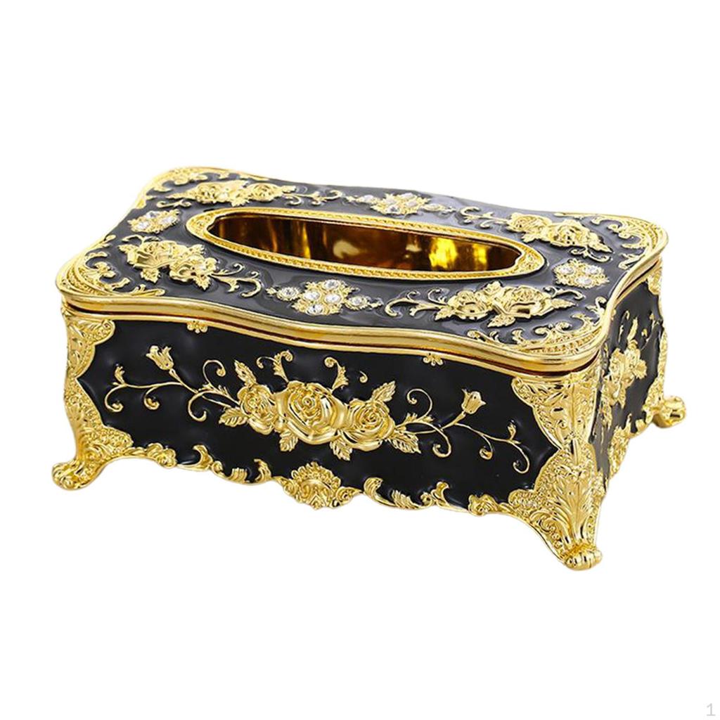 Creative European Square Rectangular Tissue Box Decorative Cover Bathroom Holder Car Office