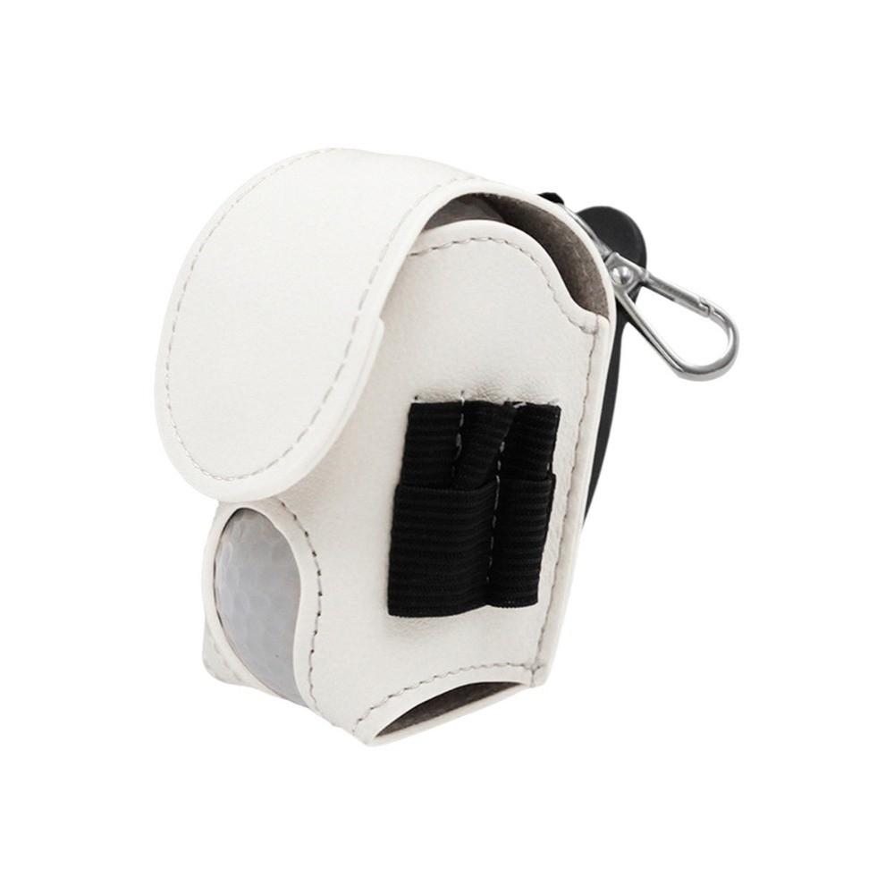 Portable Golf Waist Holder Bag PU Leather Mini Golf Ball Bag Golf Tee Set Bag Golf Accessories