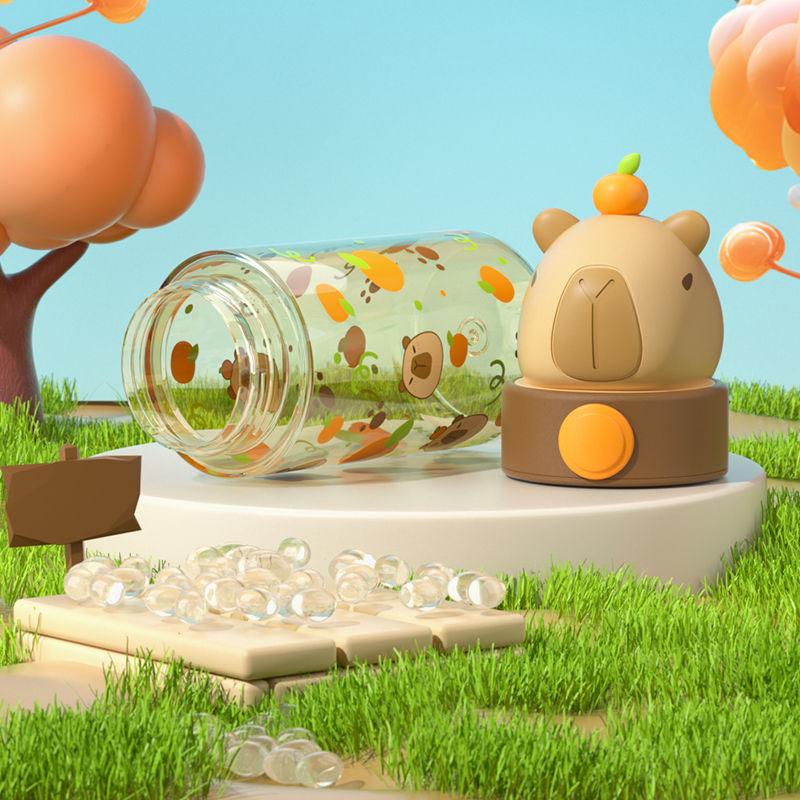 Pahar Spațial Capibara Studenți Femei și Bărbați Școală kapibara Sticlă de Apă Pahar de Plastic Băut Direct Rezistent la Temperaturi Înalte