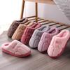 New cotton slippers autumn and winter women wear warm cotton mop home non-slip couple hair slippers men