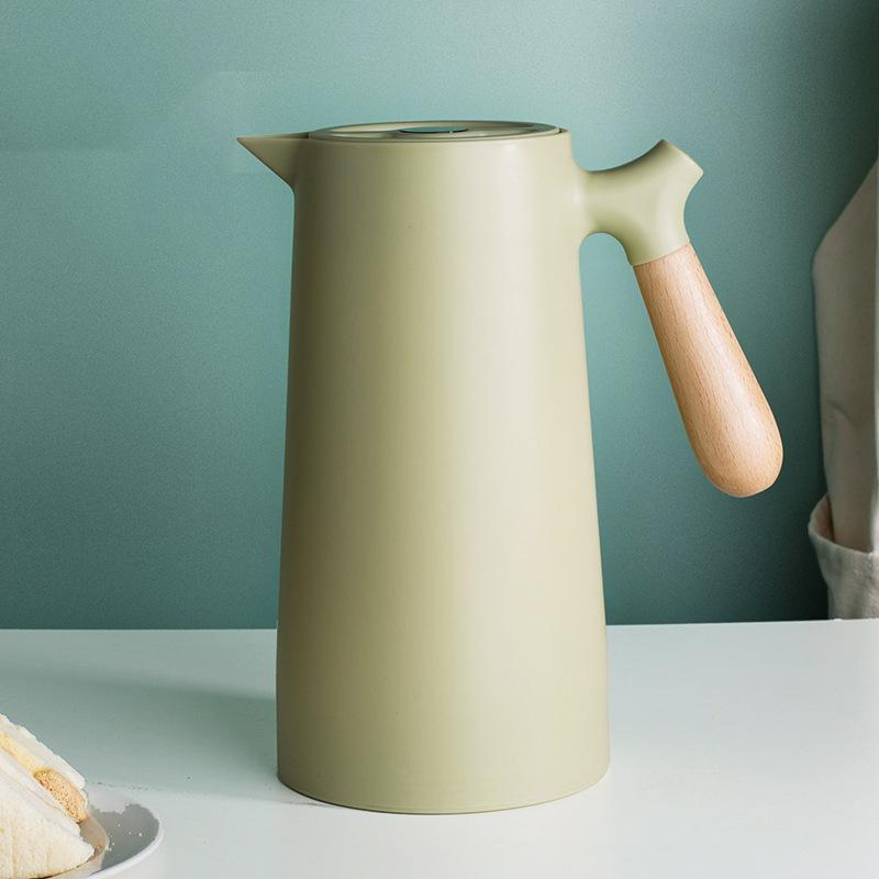 D2 Large Thermal Coffee Water Bottle Double Walled Household Glass Liner Coffee Pot Insulation Camping Sports Dining Vacuum Pot