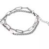 Titanium Unique Geometric Steel Bracelet For Men And Women Fashionable Streetwear