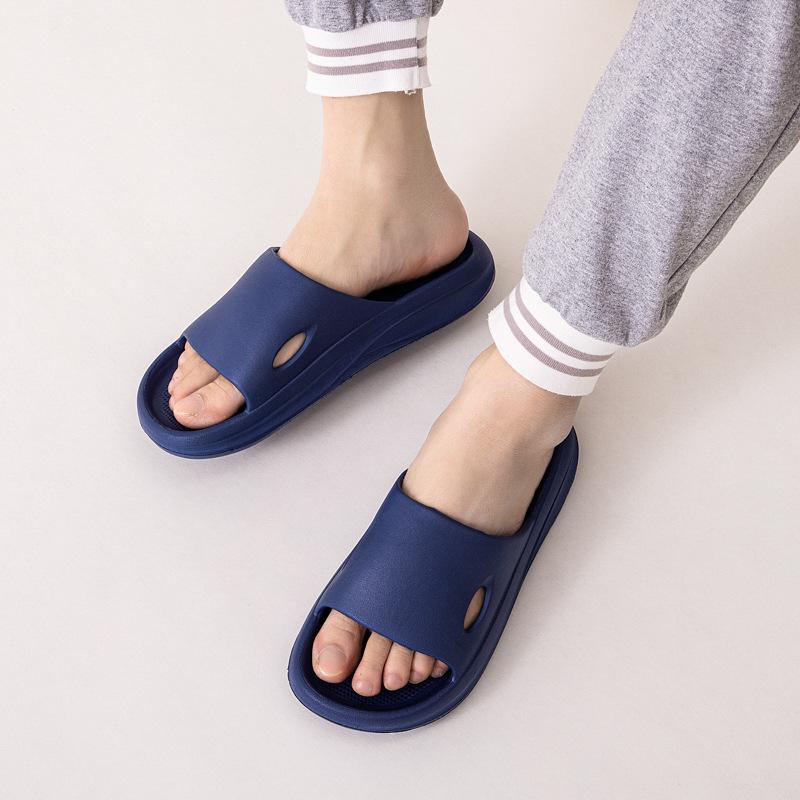 

Новые летние домашние тапочки Qidashun для улицы и дома, домашние тапочки с толстой подошвой для пар, мужские и женские сандалии 44/45