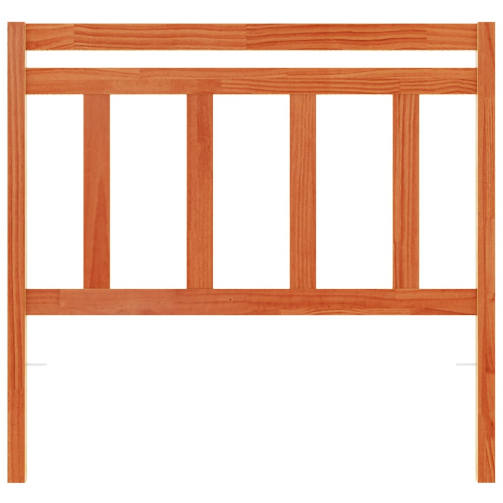Headboard Wax Brown 100 Cm Solid Pine Wood