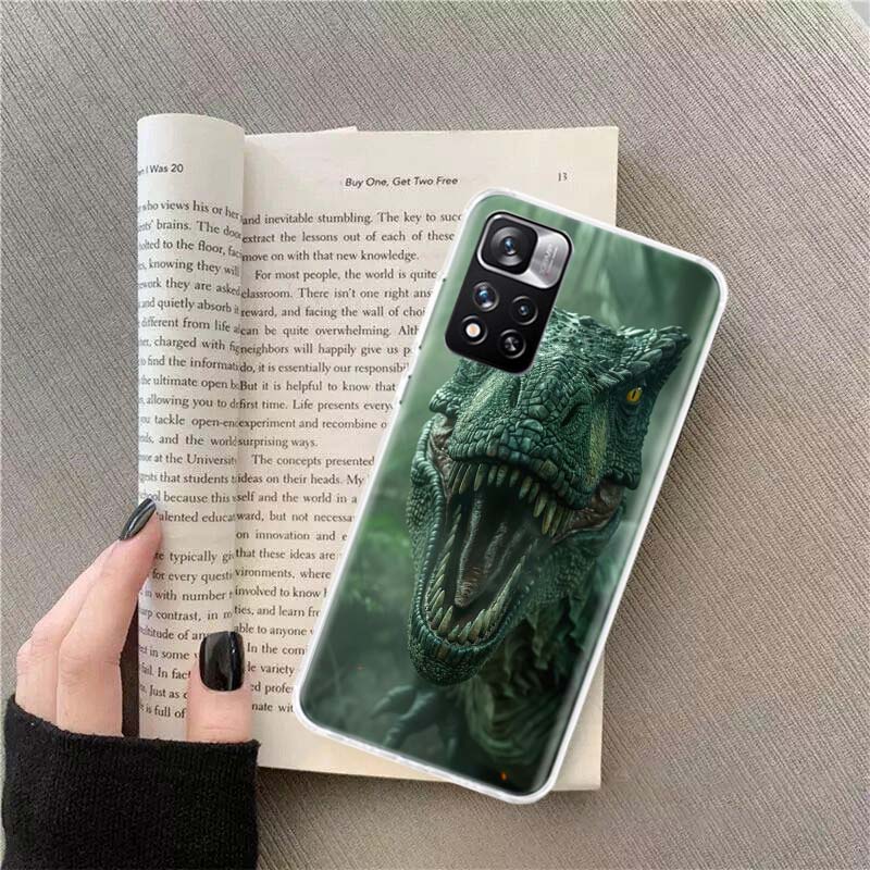 Dinosaurs Prehistoric Animals Phone Case For Redmi Note 13 12 Pro Plus 14 15 Pro 5G 11 11T 11E 11S 10 Pro 10S 9 9S Cover Cell Cl