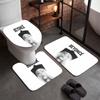 Beyoncé (23)Flannel Toilet 3 Piece Set Soft Bathroom Rug Non-Slip Toilet Seat Cover Bathroom Home Decor