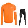 New Rvouei Profession Team Spring Long Sleeve Cycling Jersey Set Men Bicycle Clothes MTB Bike Jersey Bib Pants Kit Ropa Ciclismo