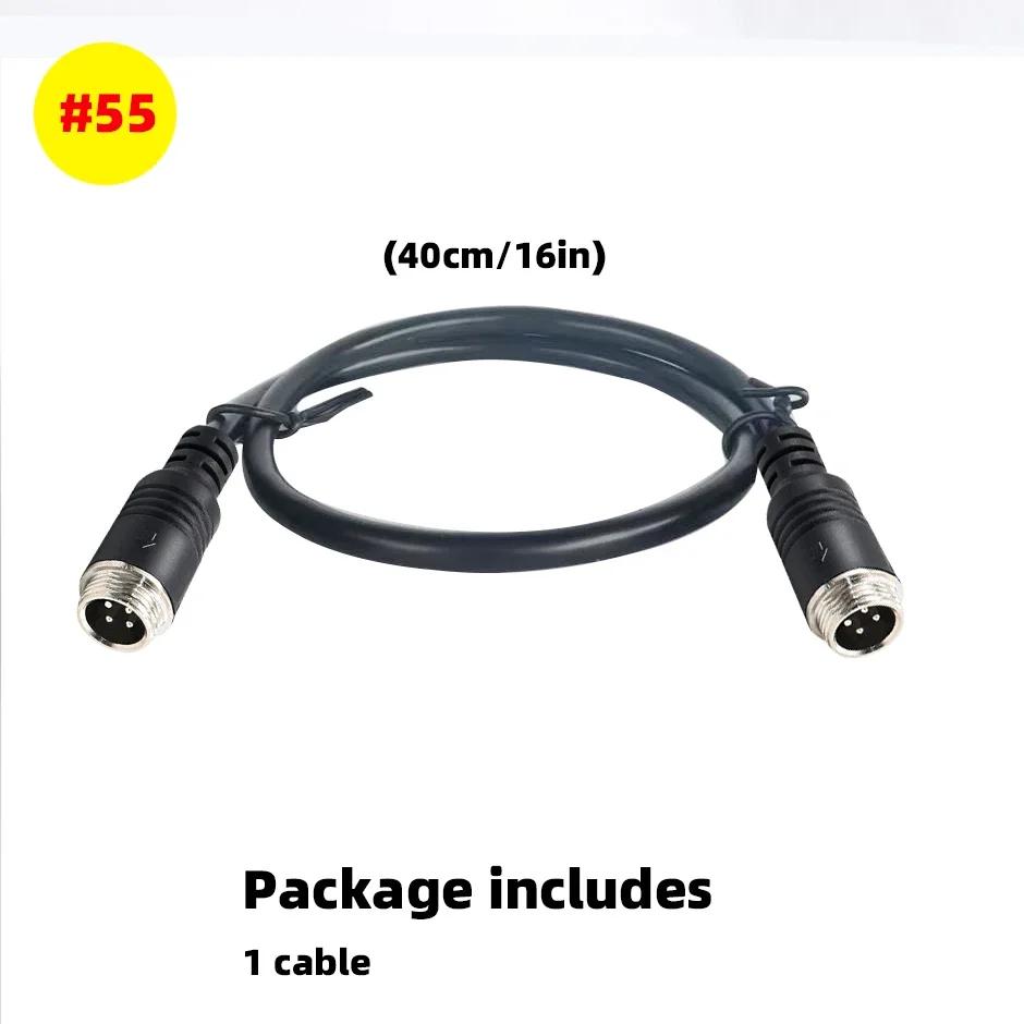 Cable Plug Adapter 4Pin Aviation Head Male/Female to RCA AV/Female DC Multiple Converter For Car Rear Backup Camera Monitor