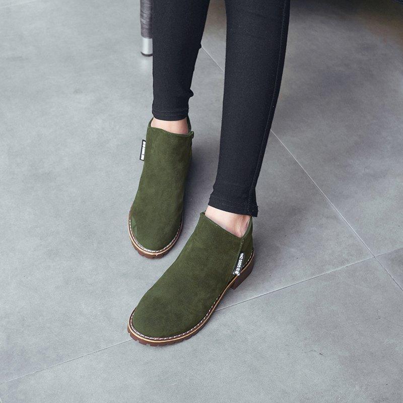 Fashion Women Boots 2024 Autumn Winter Boots Female Shoes Brand Ladies Ankle Heels Shoes Woman Suede Leather Boots
