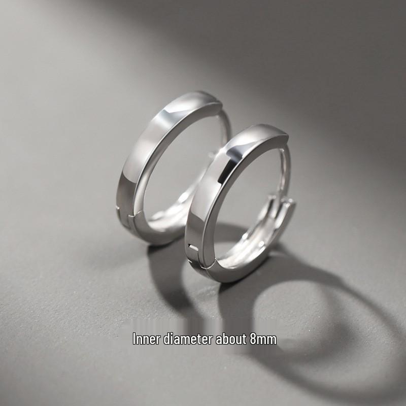 Herren Trendige Minimalistische Ohrstecker - Creolen Ohrklemmen und Schmuck