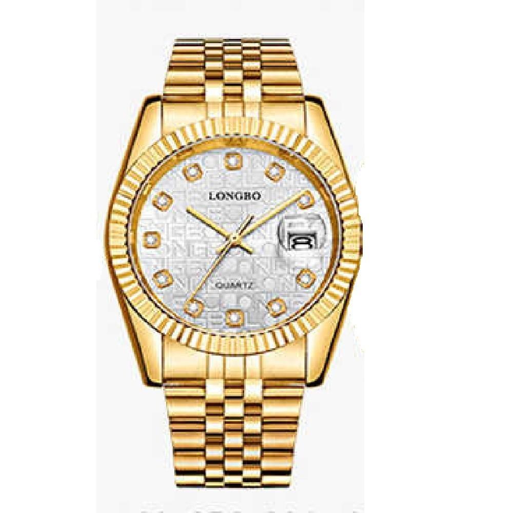 Buy Orologio Uomo Donna Longbo 80435 In Acciaio Con Strass Impermeabile  Dorato Bianco at affordable prices — free shipping, real reviews with  photos — Joom