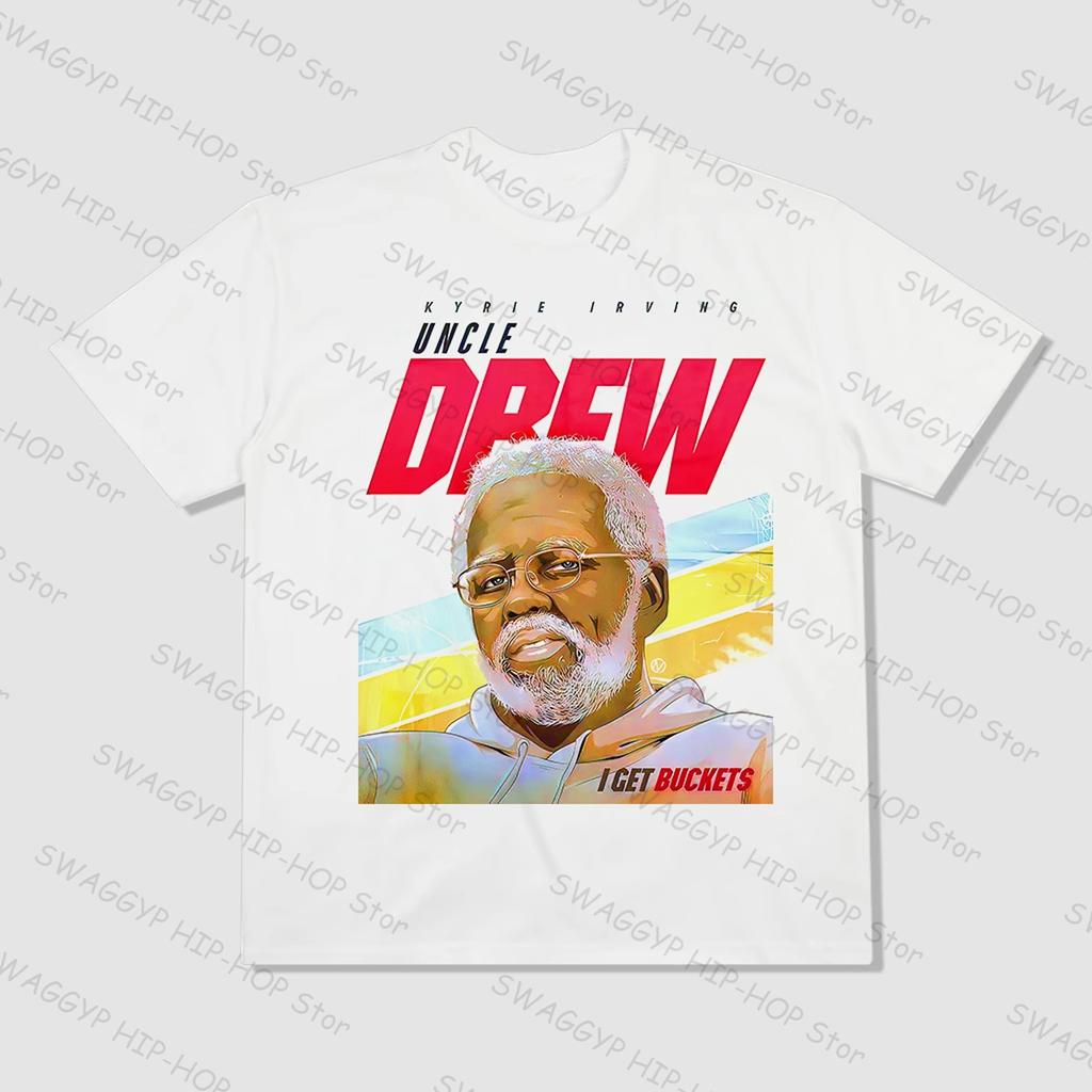 2025 Grams Cotton Kyrie Irving Sports T-shirt Uncle Drew Hip Hop Men's Women's Short-Sleeved Tops ins y2k hot sell new brand