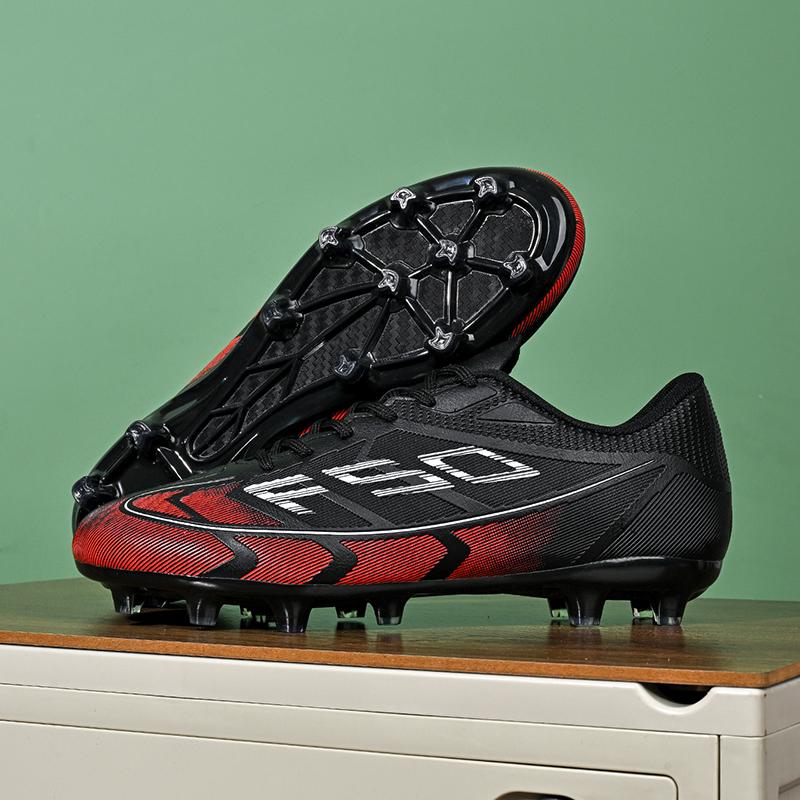 New Men Football Boots Sports Shoes Ultralight Soccer Shoes Outdoor Match Futsal High Ankle Breathable Non-Slip High-quality