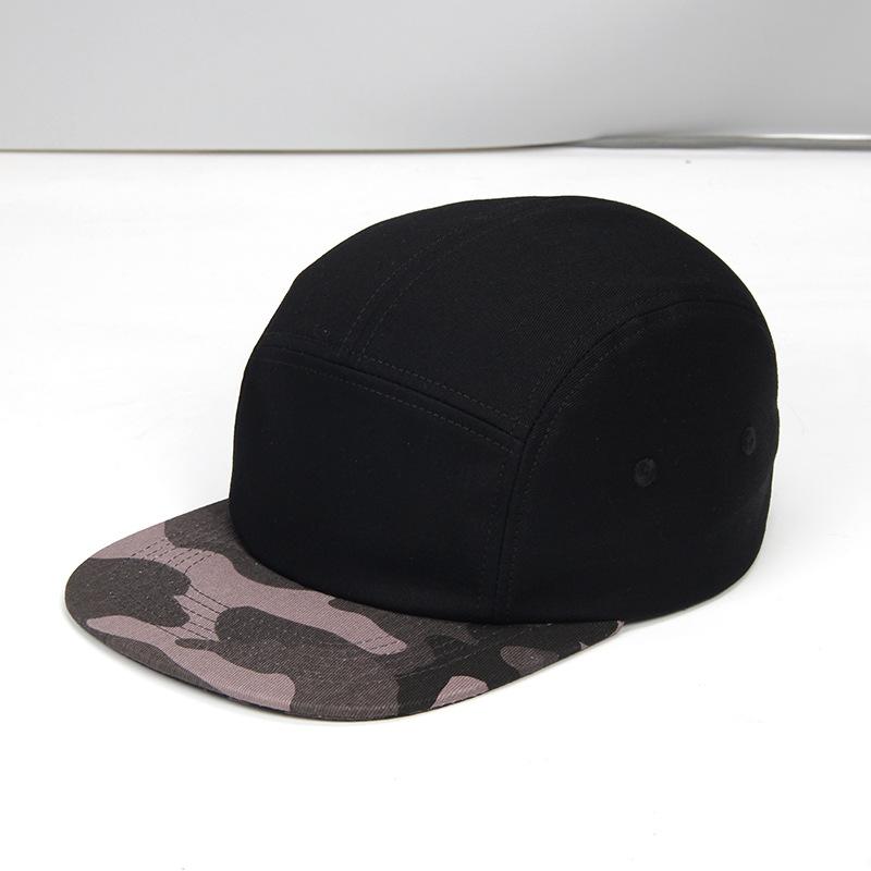 Summer Cotton 5 Panel Big Size Baseball Caps Oversize 62cm Flat Top Sports Snapback Cap Hip Hop Skateboard Hat Custom Wholesale
