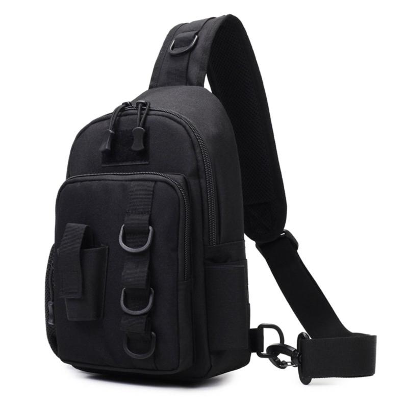 Fishing Tackle Storage Shoulder Bag Outdoor Fishing Shoulder Pack Comfortable Fishing Gear Carrying Bag with Rod Stand