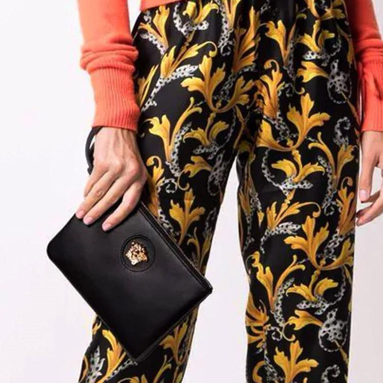 Versace La Medusa Leder Beutel Schwarz Damen Beutel 1000743-DVIT3T-1B00V