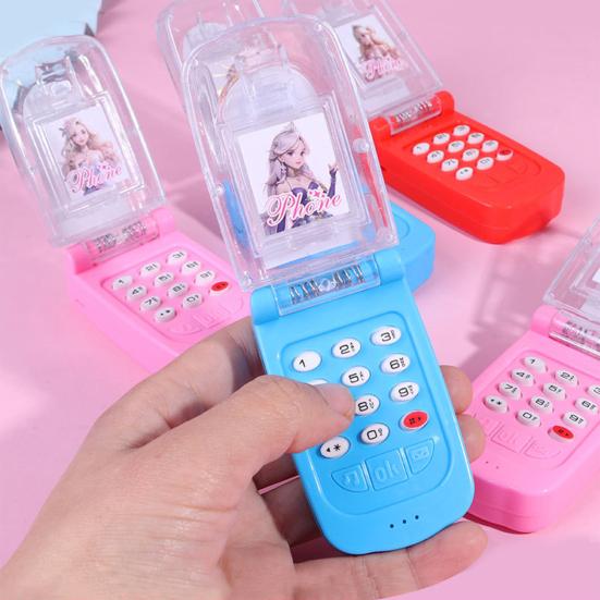 Kids Mobile Boys Phone Toy with Simulated Girls Princess Flip Phone