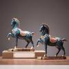 Resin Horse Figurine, Chinesedesign Decor, Living Room, Office, Gift Fu Large
