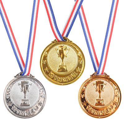 Gold Silver Bronze Award Medal Winner Reward Football Competition Prizes Award Medal For Souvenir Gift Outdoor Sport Kids Toys