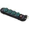 Multiprise - electraline - 62185 - 4 prises schuko - ip44 - câble caoutchouc 4m