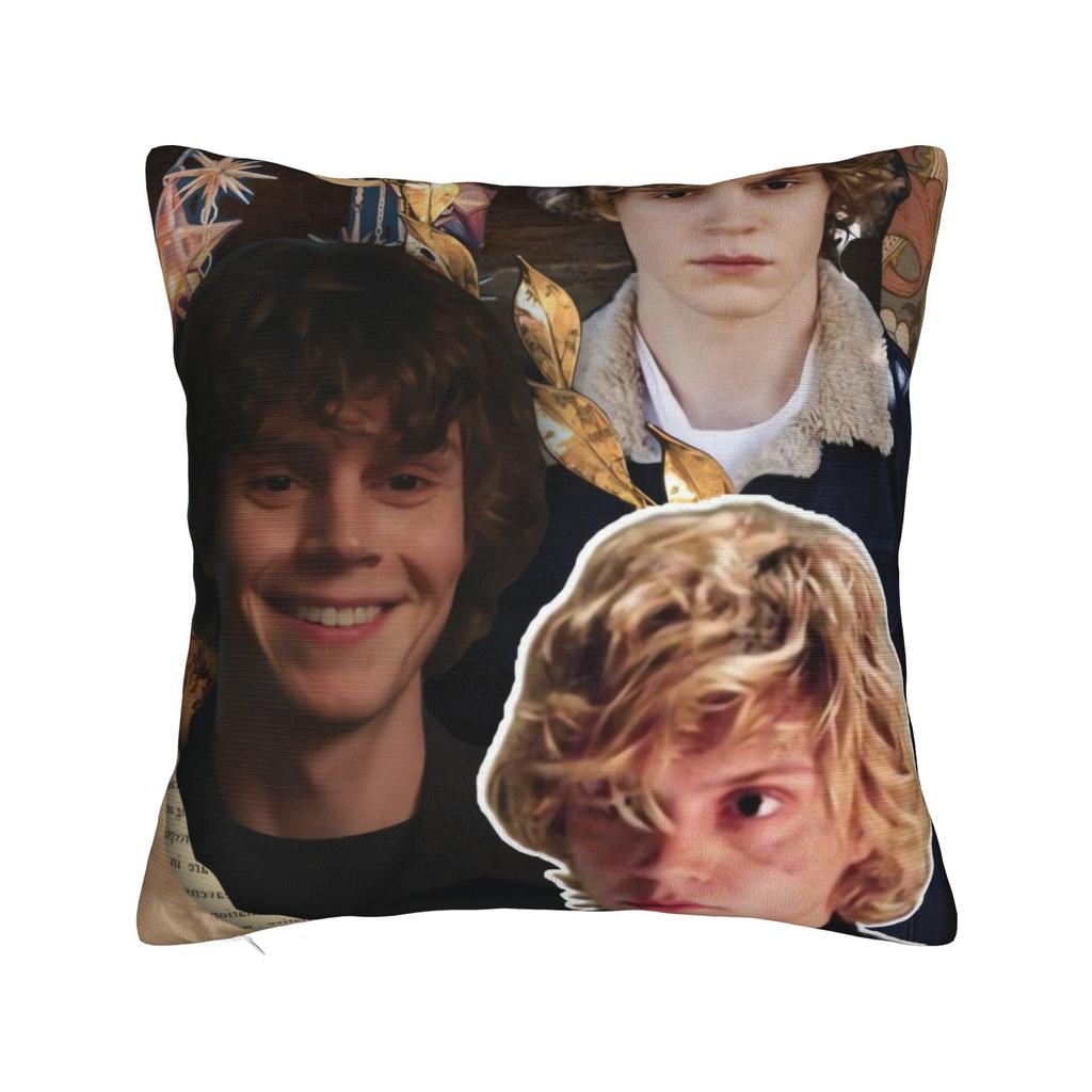 Vintage Evan Peters Black White Group Pillowcases Retro Trendy Pillow Case For Sofa Home Decor Soft Pillow Cover