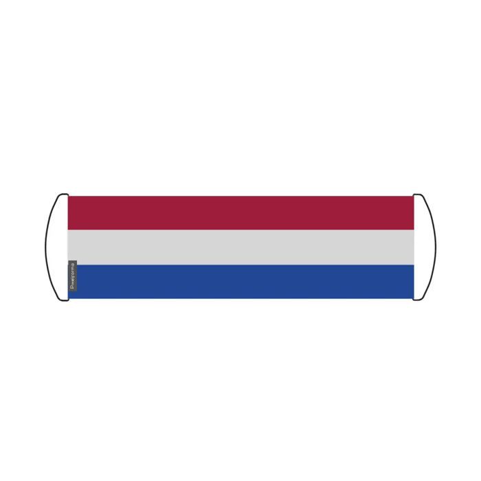 Drapeau - Multicolore - Pays-Bas - 17 x 50 cm - Tissu imperméable - Impression recto/verso