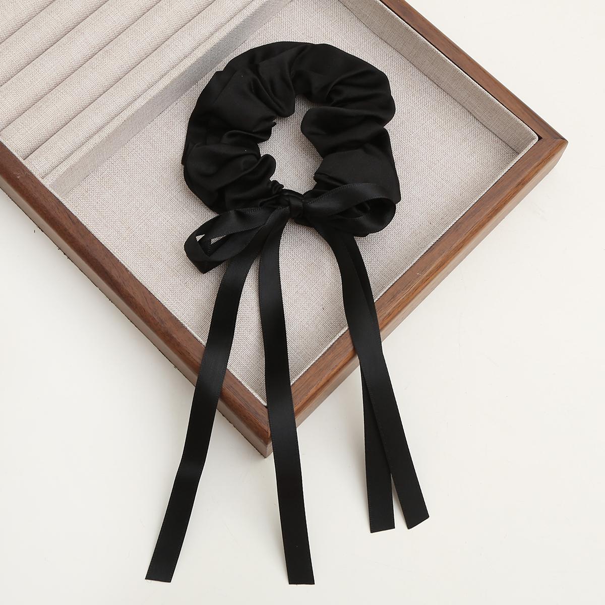 

4 шт. простая лента бант повязка на голову кольцо для волос головной убор модный головной убор для девочки милая резинка аксессуары для волос чёрный