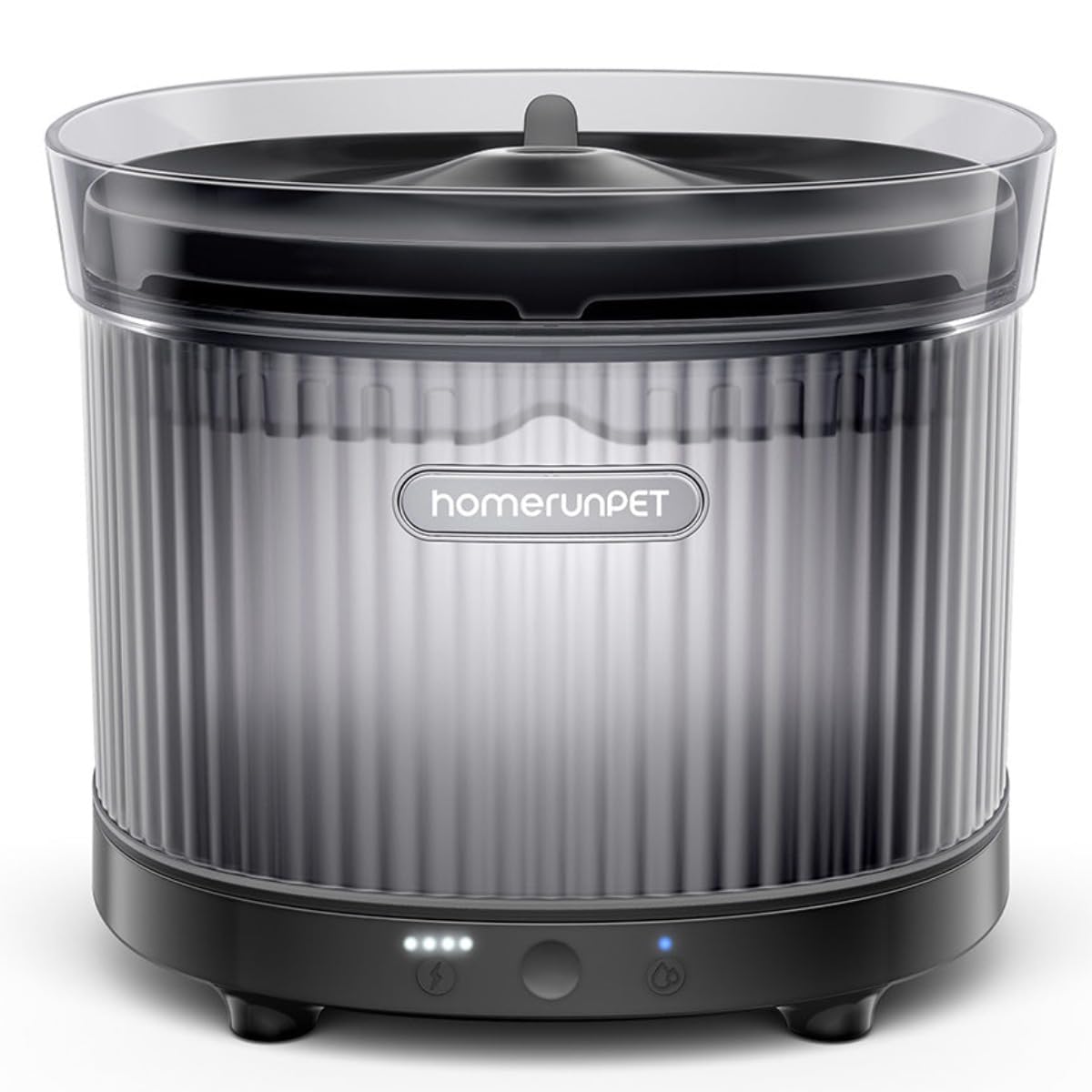 

Homerunpet Полностью беспроводной автоматический питомец Не требуется зарядка для беспроводного 2 л LED 3 Раздача воды Легкая сборка и включает Идеально подходит для собак чёрный