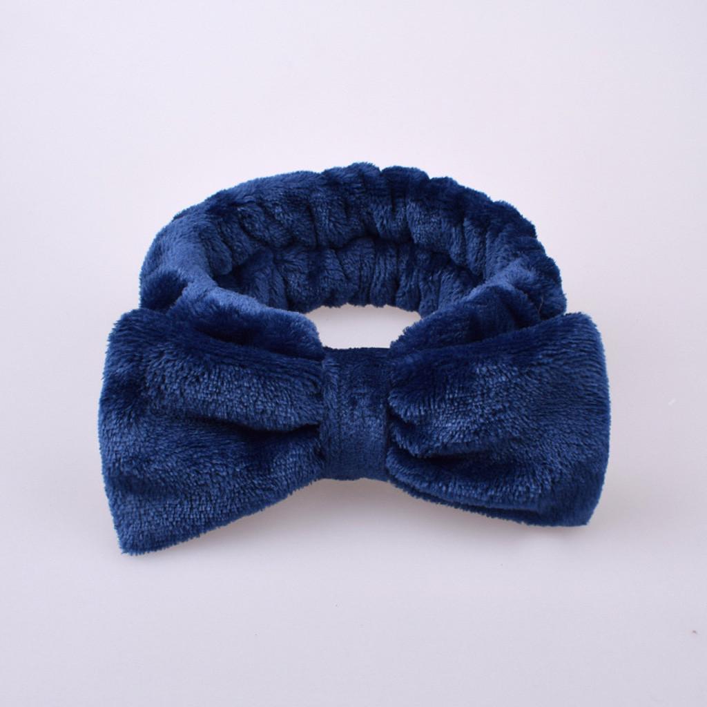 Fashion Velvet Hairband Solid Bow Knot Women Hair Ring Head Hoop Girls Headband