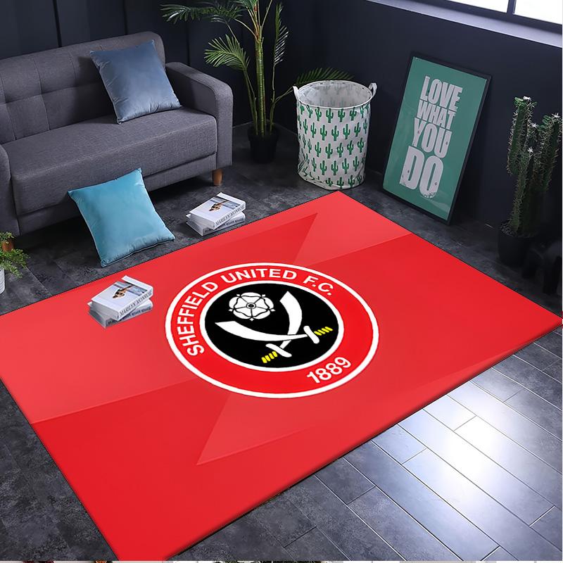 1PC rug Sheffield Team Crest Carpet, Chair Rug,Area Rug for Office Bedroom living rooms bedroom, Doormat decor Christmas fan gifts