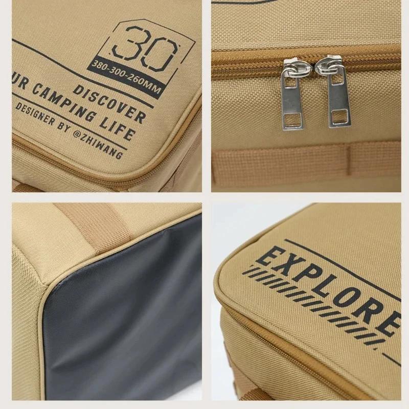 30-42L Tactical Camping Storage Bag - Insulated Folding Box for Picnic, Tableware & Field Equipment Waterproof Cooler Camping