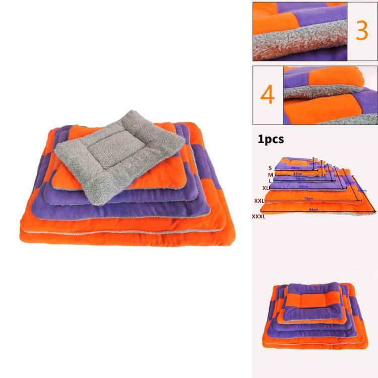 Stripes Pet Bed Cushion With Soft Material For Dogs And Cats All Seasons