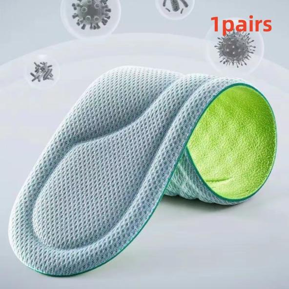 1/3 paar zachte inlegzolen van traagschuim voor schoenen heren dames, deodorant, zweetabsorberend, massage, sportbinnenzool, voetschoenzool, hardlopen