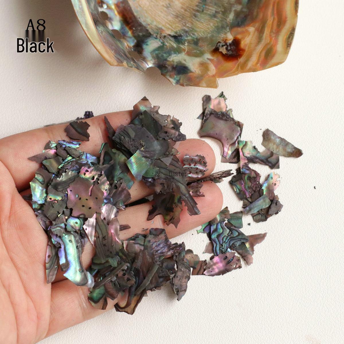 Japanese Nail Art Abalone Shell Stickers: Colored Thin Shell Fragments