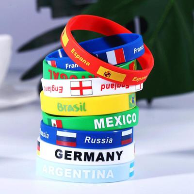 Fußballarmband Gedenk-Themenparty-Zubehör Inspirierend Motivierend Nationalflagge Veranstaltungs-Souvenirs Fan-Accessoires Katar Sport Unisex