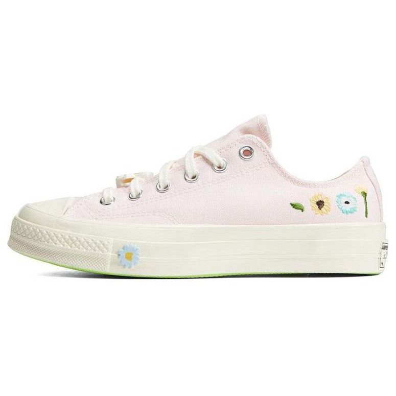 

Converse Chuck 70 Low White Flower Pink Green Casual Lifestyle Shoes A06072C EU 35