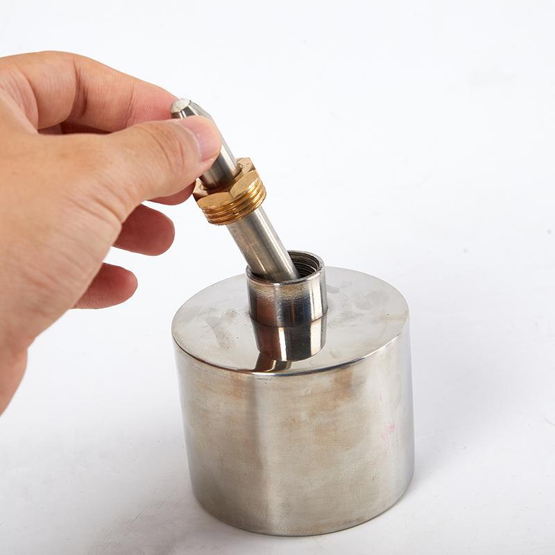 200Ml Stainless Steel+Brass Alcohol Burner Biology Chemistry Dental Lab Lamp With Wick Leather Craft Work Heating Tool Safe