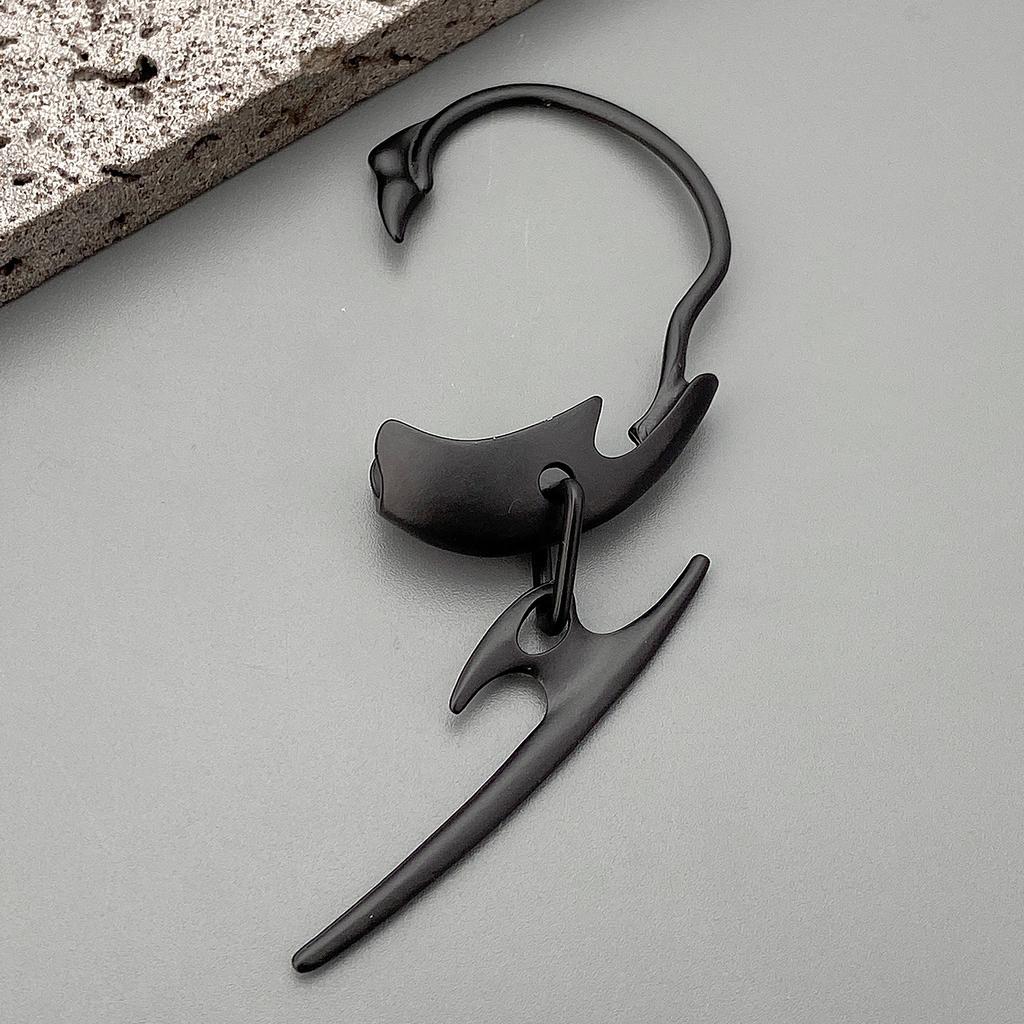 Punk Devil Claw Cosplay Teenagers Ear Clips No Ear Holes Gothic Women Earrings Hip Hop Ear Cuffs Studs Halloween Party Jewelry