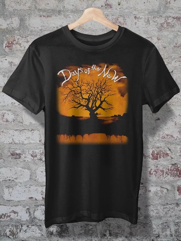 DAYS OF THE NEW Men s Unisex S-234XL Black Shirt Unisex T-Shirt S