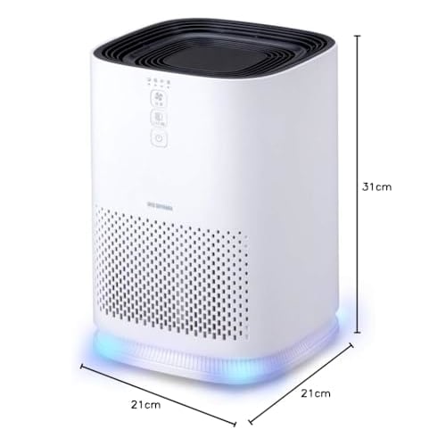 Iris Ohyama Air Purifier, 10 Tatami Mats, Small, Deodorizing, Disinfecting, Deodorizing, Dust, Pollen, Dust Collection, PM2.5, Pets, Quiet, Energy Sav