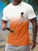 Hawaii Strandmuster 3D Gedrucktes T-Shirt Sommer Outdoor Lässig Täglich Kurzarm Oberteil Herren Mode Trend Personalisiert Rundhals Kleidung