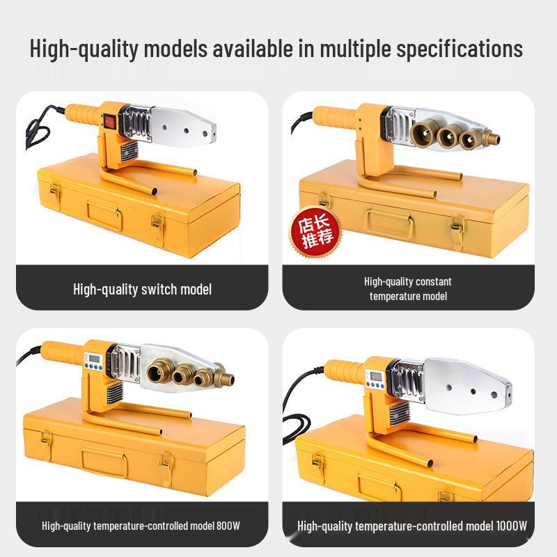 PPR 20-63mm Hot Melt Pipe Welder with Non-Stick Die Head for Plumbing and Engineering