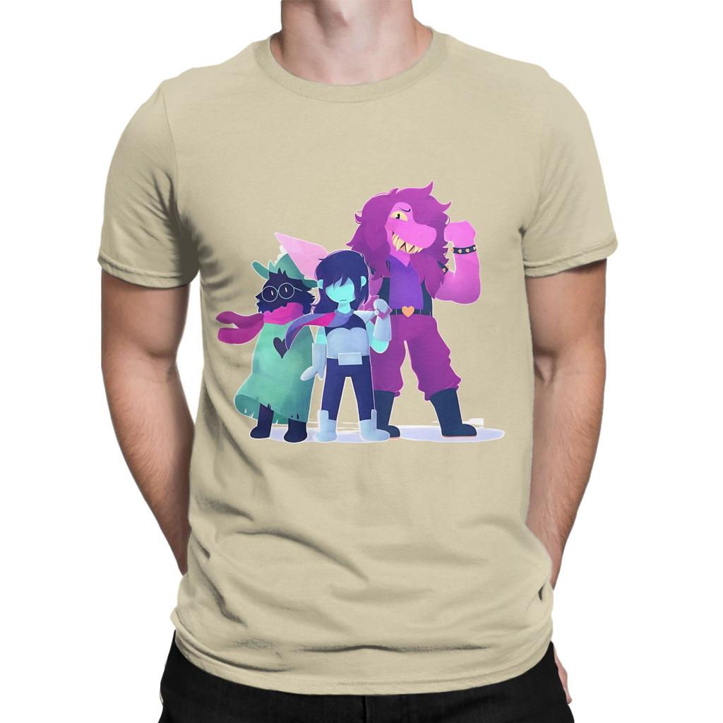 Deltarune lila Lustiges 100% Baumwoll-T-Shirt deltarune T-Shirts Tops Für Unisex